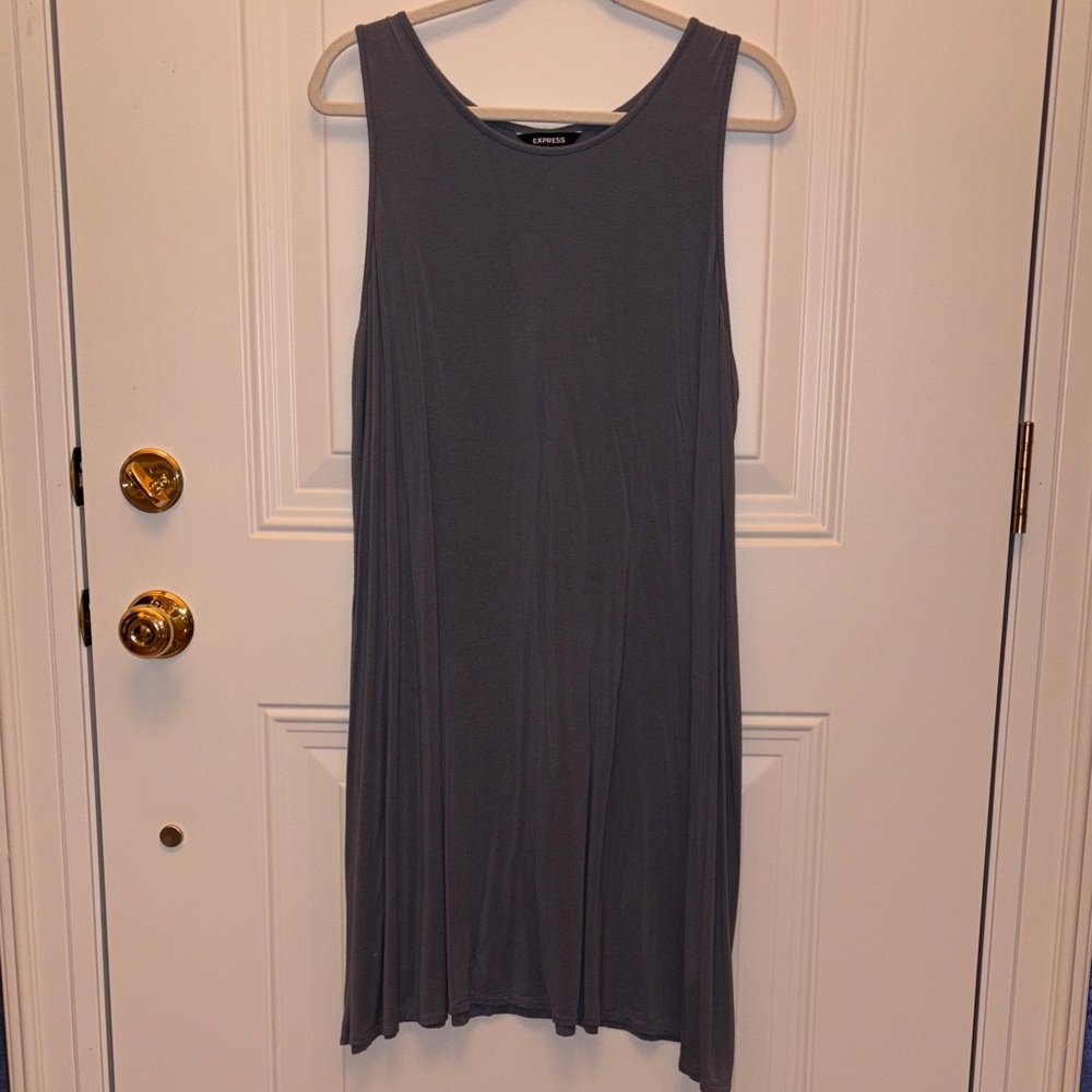 Express Gray Midi Dress